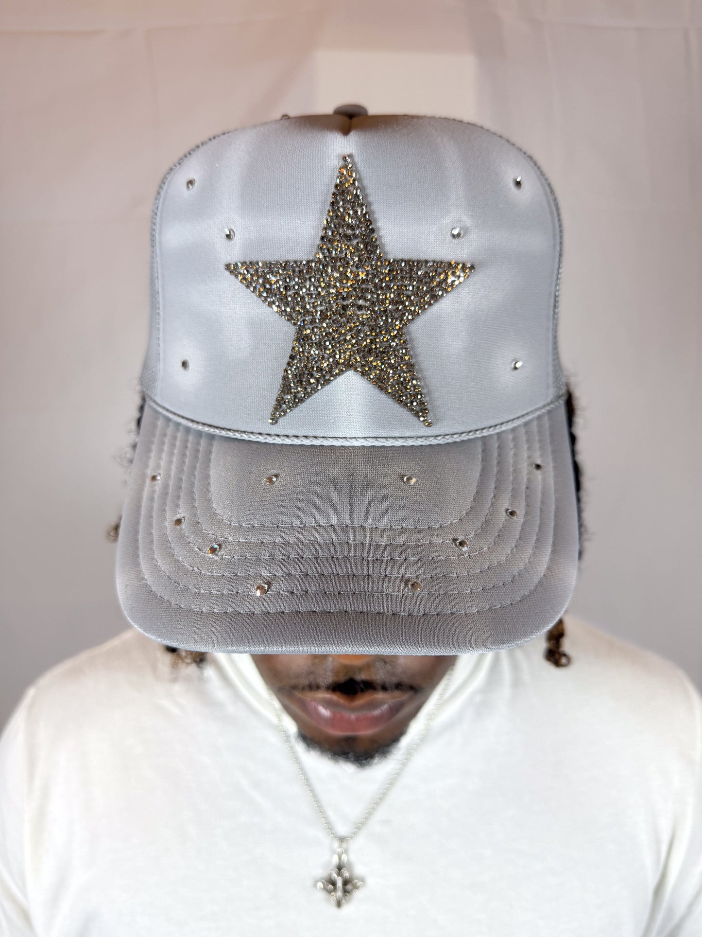 Lone Star Trucker Hat (Cosmic Silver)
