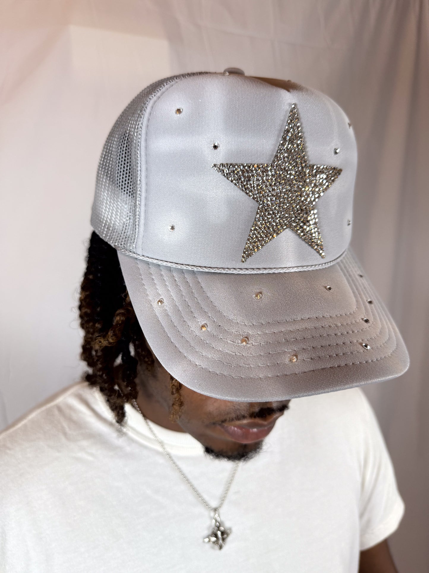 Lone Star Trucker Hat (Cosmic Silver)