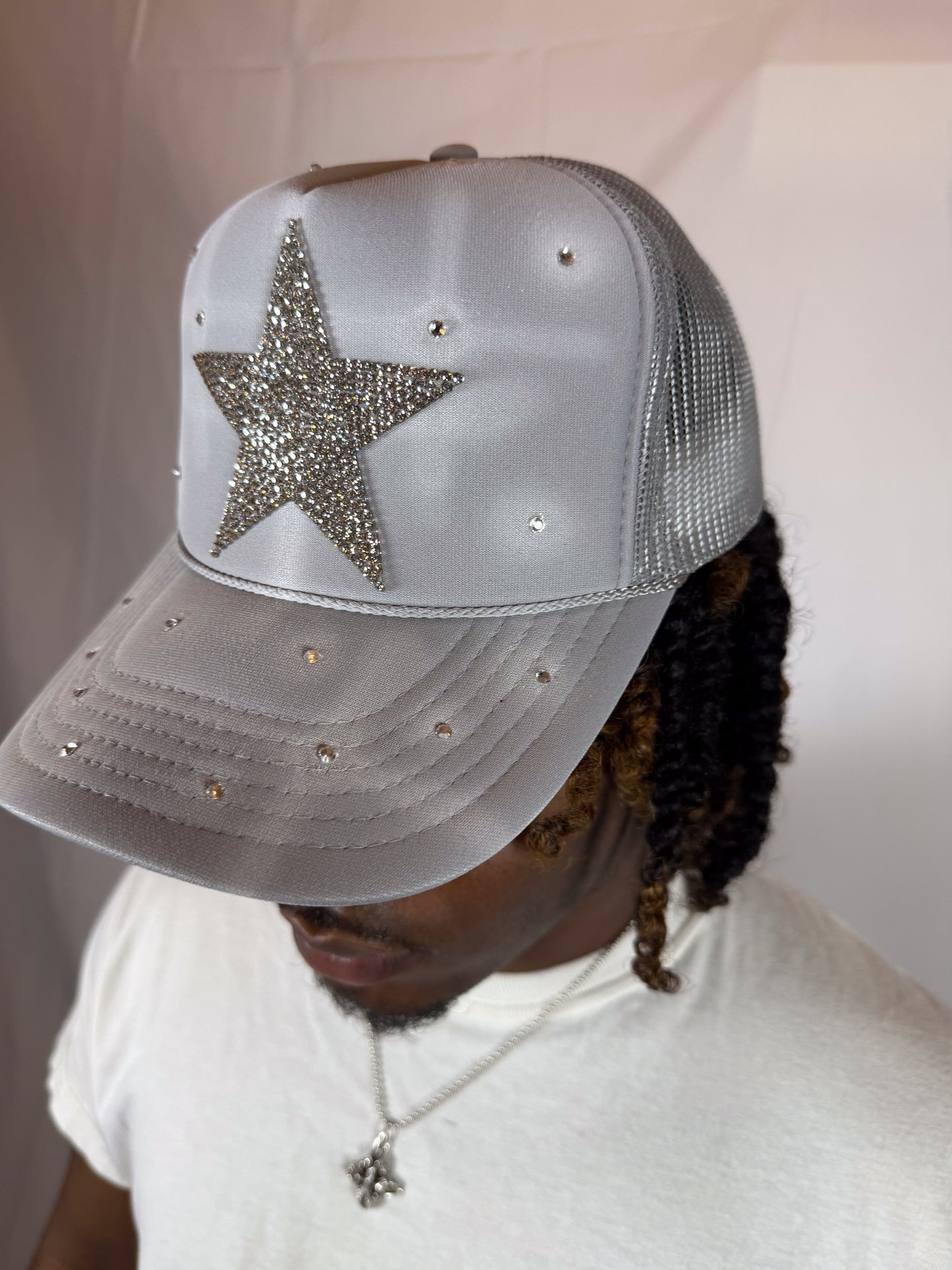 Lone Star Trucker Hat (Cosmic Silver)